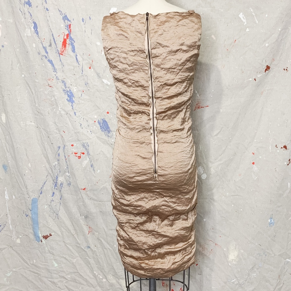 Lanvin - Silky mini dress - Champagne color - Picture 2 of 8